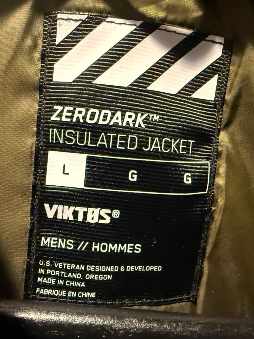 Viktos ZeroDark Insulated Jacket Puffer Size Large - Picture 3 of 6